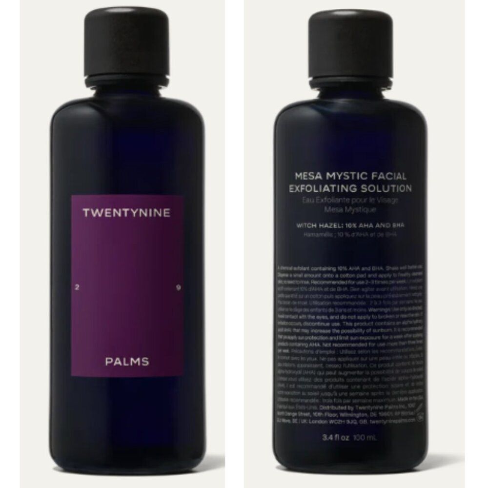 NIB - Twentynine Palms Mesa Mystic Facial Exfoliating Solution (3.4oz, 100 mL)